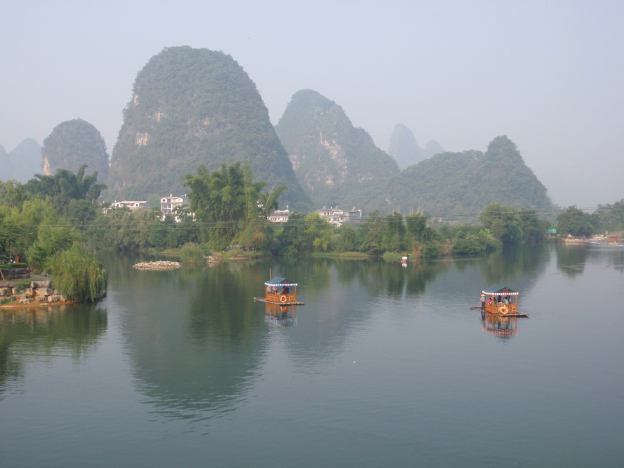 Image of Actual Mountains in Chaina's Guilin Area.